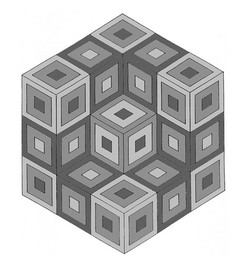Dessin du cube dans l'hexagone