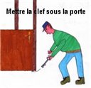 Mettre la clef sous la porte