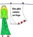 Etre p&acirc;le comme un linge